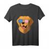 Golden Retriever 4. Juli Patriotisches Hund T-Shirt - Lustiges USA Flaggen Design für Feiertage, Geburtstage & Weihnachten