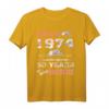 Hergestellt in 1974 Floral 50 Jahre alt T-Shirt für Frauen – Lustiges Geburtstagsshirt zum 50. Geburtstag, Blumenmuster, Geschenkidee für Frauen