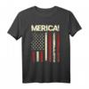 4 Juli Merica Amerikanische Flagge Patriotische Paraden T-Shirt – Perfektes Geschenk zum Unabhängigkeitstag, Geburtstag, Weihnachten & mehr
