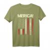 4 Juli Merica Amerikanische Flagge Patriotische Paraden T-Shirt – Perfektes Geschenk zum Unabhängigkeitstag, Geburtstag, Weihnachten & mehr