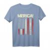 4 Juli Merica Amerikanische Flagge Patriotische Paraden T-Shirt – Perfektes Geschenk zum Unabhängigkeitstag, Geburtstag, Weihnachten & mehr
