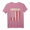 4 Juli Merica Amerikanische Flagge Patriotische Paraden T-Shirt – Perfektes Geschenk zum Unabhängigkeitstag, Geburtstag, Weihnachten & mehr