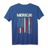 4 Juli Merica Amerikanische Flagge Patriotische Paraden T-Shirt – Perfektes Geschenk zum Unabhängigkeitstag, Geburtstag, Weihnachten & mehr