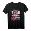 Made in 1959 65. Geburtstag Geschenk für Frau und Mann - Vintage Jubiläums T-Shirt, limitierte Edition für Vater, Opa, Onkel & Ehemann