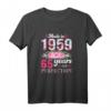 Made in 1959 65. Geburtstag Geschenk für Frau und Mann - Vintage Jubiläums T-Shirt, limitierte Edition für Vater, Opa, Onkel & Ehemann