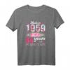Made in 1959 65. Geburtstag Geschenk für Frau und Mann - Vintage Jubiläums T-Shirt, limitierte Edition für Vater, Opa, Onkel & Ehemann