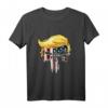Wiederwahl in zweiter Amtszeit von Trump 2024 T-Shirt mit amerikanischer Flagge – Patriotisches Support-Shirt für Trump-Fans an Feiertagen
