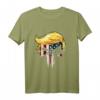 Wiederwahl in zweiter Amtszeit von Trump 2024 T-Shirt mit amerikanischer Flagge – Patriotisches Support-Shirt für Trump-Fans an Feiertagen