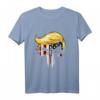 Wiederwahl in zweiter Amtszeit von Trump 2024 T-Shirt mit amerikanischer Flagge – Patriotisches Support-Shirt für Trump-Fans an Feiertagen