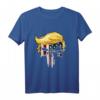 Wiederwahl in zweiter Amtszeit von Trump 2024 T-Shirt mit amerikanischer Flagge – Patriotisches Support-Shirt für Trump-Fans an Feiertagen