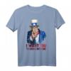 Ich möchte, dass du mit mir trinkst Onkel Sam 4. Juli T-Shirt – Patriotisches USA Feiertags-Shirt für Bierliebhaber & Partygänger