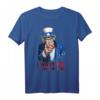 Ich möchte, dass du mit mir trinkst Onkel Sam 4. Juli T-Shirt – Patriotisches USA Feiertags-Shirt für Bierliebhaber & Partygänger