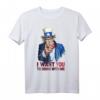 Ich möchte, dass du mit mir trinkst Onkel Sam 4. Juli T-Shirt – Patriotisches USA Feiertags-Shirt für Bierliebhaber & Partygänger