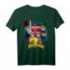 HapDeer Power Rangers Logo Megazord mit vier Köpfen T-Shirt – Lizenziertes Fanartikel für Sammler und Fans zum besonderen Anlass