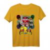 HapDeer Power Rangers Logo Megazord mit vier Köpfen T-Shirt – Lizenziertes Fanartikel für Sammler und Fans zum besonderen Anlass
