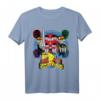 HapDeer Power Rangers Logo Megazord mit vier Köpfen T-Shirt – Lizenziertes Fanartikel für Sammler und Fans zum besonderen Anlass