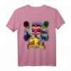 HapDeer Power Rangers Logo Megazord mit vier Köpfen T-Shirt – Lizenziertes Fanartikel für Sammler und Fans zum besonderen Anlass