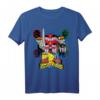 HapDeer Power Rangers Logo Megazord mit vier Köpfen T-Shirt – Lizenziertes Fanartikel für Sammler und Fans zum besonderen Anlass