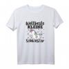 Weltbeste Kleine Schwester Einhorn Familie Geschwister T-Shirt – Perfektes Geschenk für Geburtstag & Weihnachten