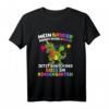 Kinder Geschwister T-Shirt: Mein Bruder kommt in die Schule - Perfektes Geschenk für den ersten Schultag & Schultüte 2023 mit Dinosaurier & Einhorn Motiv