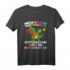 Kinder Geschwister T-Shirt: Mein Bruder kommt in die Schule - Perfektes Geschenk für den ersten Schultag & Schultüte 2023 mit Dinosaurier & Einhorn Motiv
