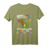 Kinder Geschwister T-Shirt: Mein Bruder kommt in die Schule - Perfektes Geschenk für den ersten Schultag & Schultüte 2023 mit Dinosaurier & Einhorn Motiv