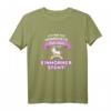 Ich bin die verrückte Patentante die auf Einhörner steht T-Shirt - Lustiges Weihnachtsgeschenk für Familien & Patentanten