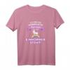 Ich bin die verrückte Patentante die auf Einhörner steht T-Shirt - Lustiges Weihnachtsgeschenk für Familien & Patentanten