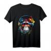 DJ Monkey Affen mit Sonnenbrille T-Shirt – Lustiges Geschenk für Affen- und Naturliebhaber zu Geburtstag & Weihnachten
