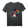 DJ Monkey Affen mit Sonnenbrille T-Shirt – Lustiges Geschenk für Affen- und Naturliebhaber zu Geburtstag & Weihnachten
