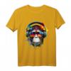 DJ Monkey Affen mit Sonnenbrille T-Shirt – Lustiges Geschenk für Affen- und Naturliebhaber zu Geburtstag & Weihnachten