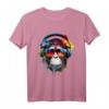 DJ Monkey Affen mit Sonnenbrille T-Shirt – Lustiges Geschenk für Affen- und Naturliebhaber zu Geburtstag & Weihnachten