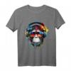 DJ Monkey Affen mit Sonnenbrille T-Shirt – Lustiges Geschenk für Affen- und Naturliebhaber zu Geburtstag & Weihnachten