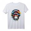 DJ Monkey Affen mit Sonnenbrille T-Shirt – Lustiges Geschenk für Affen- und Naturliebhaber zu Geburtstag & Weihnachten