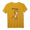 Lustiges Affen T-Shirt mit hängendem Äffchen auf Ast - Perfektes Geschenk für Affenliebende Kinder