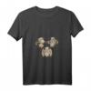 Damen Funny Monkey T-Shirt mit V-Ausschnitt – Lustiges Affen Design für Geburtstag, Weihnachten oder Selbstbelohnung