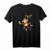 Affen T-Shirt für Kinder, Damen und Herren - Lustiges Tiermotiv mit Baumhangeln Design für alle Anlässe