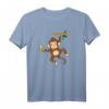 Affen T-Shirt für Kinder, Damen und Herren - Lustiges Tiermotiv mit Baumhangeln Design für alle Anlässe