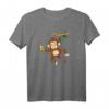 Affen T-Shirt für Kinder, Damen und Herren - Lustiges Tiermotiv mit Baumhangeln Design für alle Anlässe