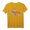 Akita Inu Hund mit Plüschtier T-Shirt – Lustiges Hunde-Design für Herrchen, Frauchen & Kinder, perfekt für Hunde- und Akita Fans