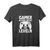 Gamer altern nicht sie leveln T-Shirt - Lustiges Gaming Geschenk für Zockerinnen, Spieler & Geek mit Controller & Herzschlag Motiv