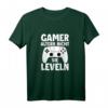 Gamer altern nicht sie leveln T-Shirt - Lustiges Gaming Geschenk für Zockerinnen, Spieler & Geek mit Controller & Herzschlag Motiv