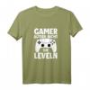 Gamer altern nicht sie leveln T-Shirt - Lustiges Gaming Geschenk für Zockerinnen, Spieler & Geek mit Controller & Herzschlag Motiv