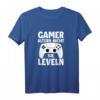 Gamer altern nicht sie leveln T-Shirt - Lustiges Gaming Geschenk für Zockerinnen, Spieler & Geek mit Controller & Herzschlag Motiv