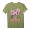 Geburtstag 40 Jahre alt Vintage Königin Krone T-Shirt – Coole Geschenkidee für Frau oder Mama zum HapDeer