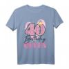 Geburtstag 40 Jahre alt Vintage Königin Krone T-Shirt – Coole Geschenkidee für Frau oder Mama zum HapDeer