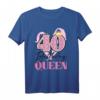 Geburtstag 40 Jahre alt Vintage Königin Krone T-Shirt – Coole Geschenkidee für Frau oder Mama zum HapDeer