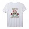 Böse Alte Frau - Totenkopf Vintage Biker T-Shirt für Frauen mit Haarband, Knochen & Blitzen - Perfekt für Biker, Motorradfahrerinnen & Tattoos