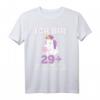 Lustiges 30er Geburtstag Frau T-Shirt - Ich bin 29+ Mittelfinger mit Einhorn für den runden Geburtstag