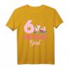 Geburtstagsoutfit für Mädchen zum 6. Geburtstag – Bauernhof T-Shirt mit Kuh, Schwein, Huhn & Traktor in Rosa
